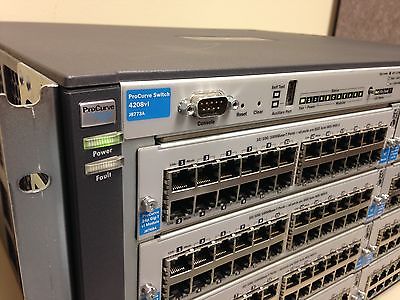 Refurbished HP 4208vl Procurve Gigabit Switch J8773A with (1) J9033A and (7) J8768A modules - Pricing & specs Refurbished HP 4208vl Procurve Gigabit Switch J8773A with (1) J9033A and (7) J8768A modules &#8211; Pricing &#038; specs 1420501164 1