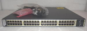 Cisco WS-C3750E-48TD-S Layer 3 Gigabit Switch 48 x 1GbE Ports, 2 x X2 ...