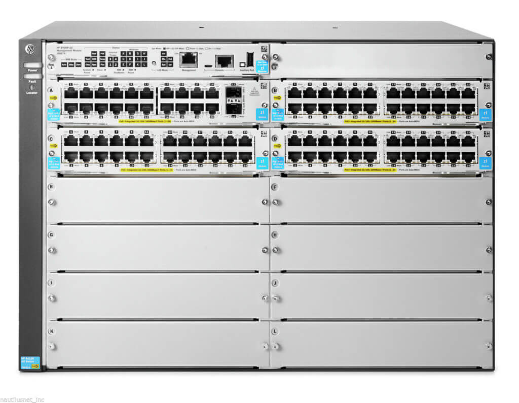 Refurbished HP ProCurve J9825A 7U 5412R-92G-PoE+/2 SFP+ Switch (3x J9534A /1x J9536A) Retail - Pricing & specs Refurbished HP ProCurve J9825A 7U 5412R-92G-PoE+/2 SFP+ Switch (3x J9534A /1x J9536A) Retail &#8211; Pricing &#038; specs 1474010387 709 s l1600 1024x794