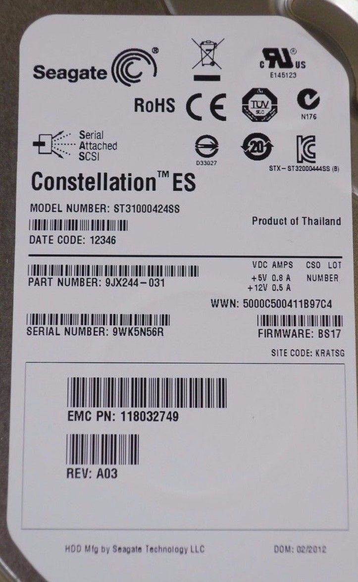 dell emc v3-vs07-010 1tb 7.2k sas 520bps drive for vnx5100 vnx5300 vnxe3300 005049407 Dell EMC V3-VS07-010 1TB 7.2K SAS 520BPS Drive for VNX5100 VNX5300 VNXe3300 005049407 1496632923 846 s l1600