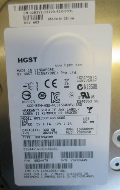 Dell NEW EMC Dell AX-SS15-300 300GB 15K 3.5" AX4-5 SAS HDD 005049034 005-049034 2R2Y2 Dell NEW EMC Dell AX-SS15-300 300GB 15K 3.5&#8243; AX4-5 SAS HDD 005049034 005-049034 2R2Y2 1496641014 237 s l1600
